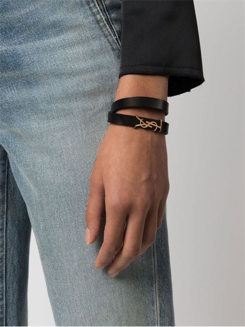 Bracciale in pelle SAINT LAURENT | 7087950IH0J1000